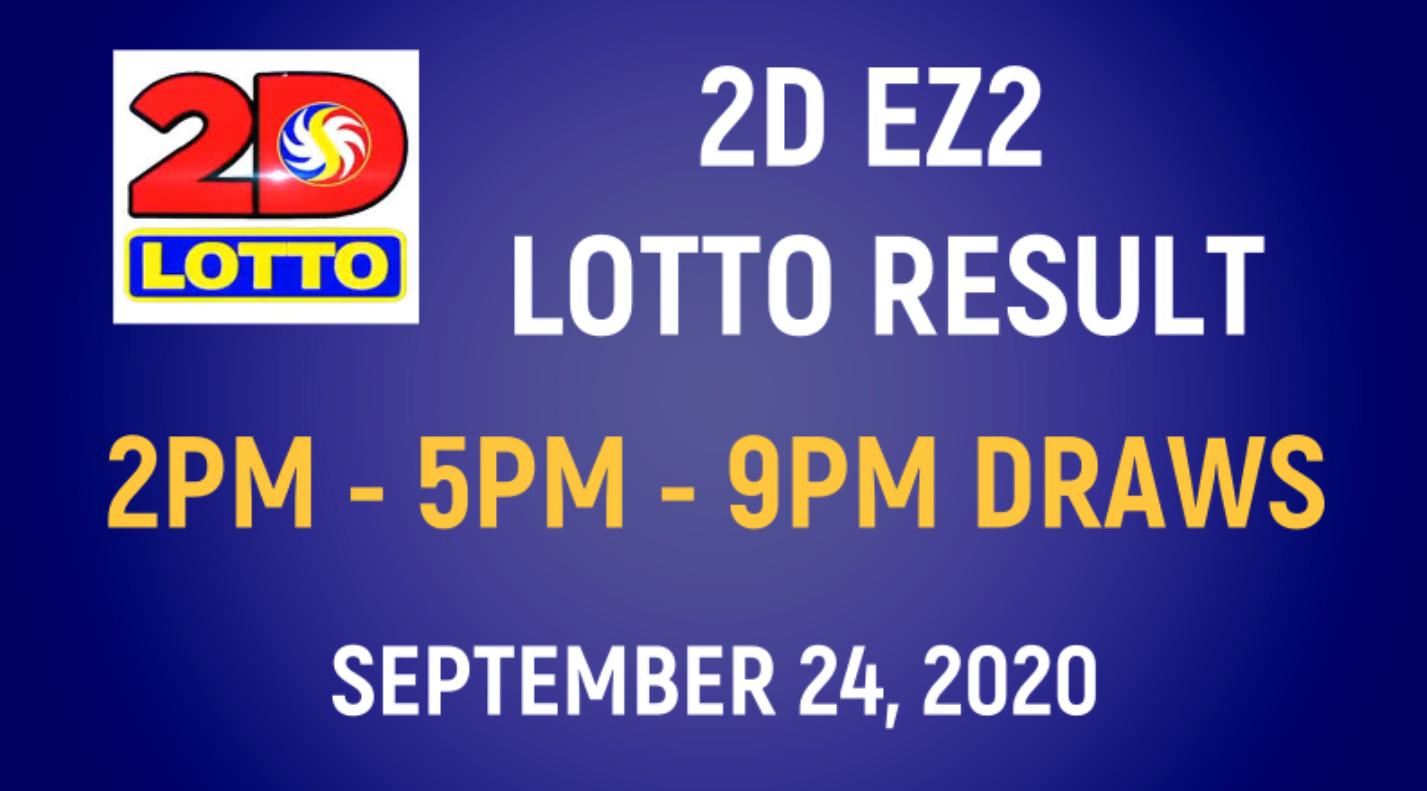 result lotto ez2 today
