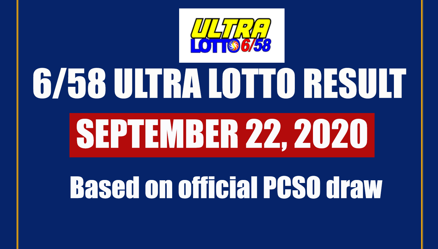 6 58 lotto result september 10 2019